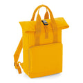 Mustard - Back - BagBase Twin Handle Roll-Top Backpack