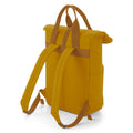 Mustard - Back - BagBase Twin Handle Roll-Top Backpack