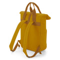 Mustard - Side - BagBase Twin Handle Roll-Top Backpack