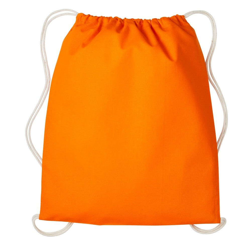 Orange-Natural - Front - Nutshell Drawstring Gymsac