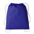 Purple-Natural - Front - Nutshell Drawstring Gymsac