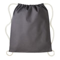 Slate Light Grey-Natural - Front - Nutshell Drawstring Gymsac