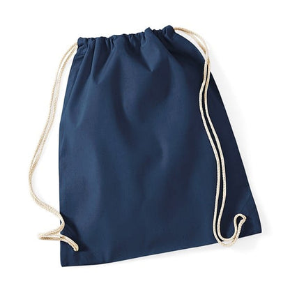 Oxford Navy-Natural - Back - Nutshell Drawstring Gymsac