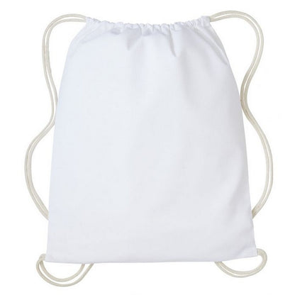 White-Natural - Front - Nutshell Drawstring Gymsac
