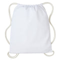 White-Natural - Front - Nutshell Drawstring Gymsac