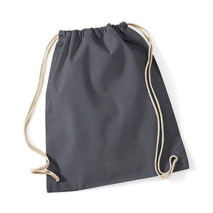 Slate Light Grey-Natural - Back - Nutshell Drawstring Gymsac