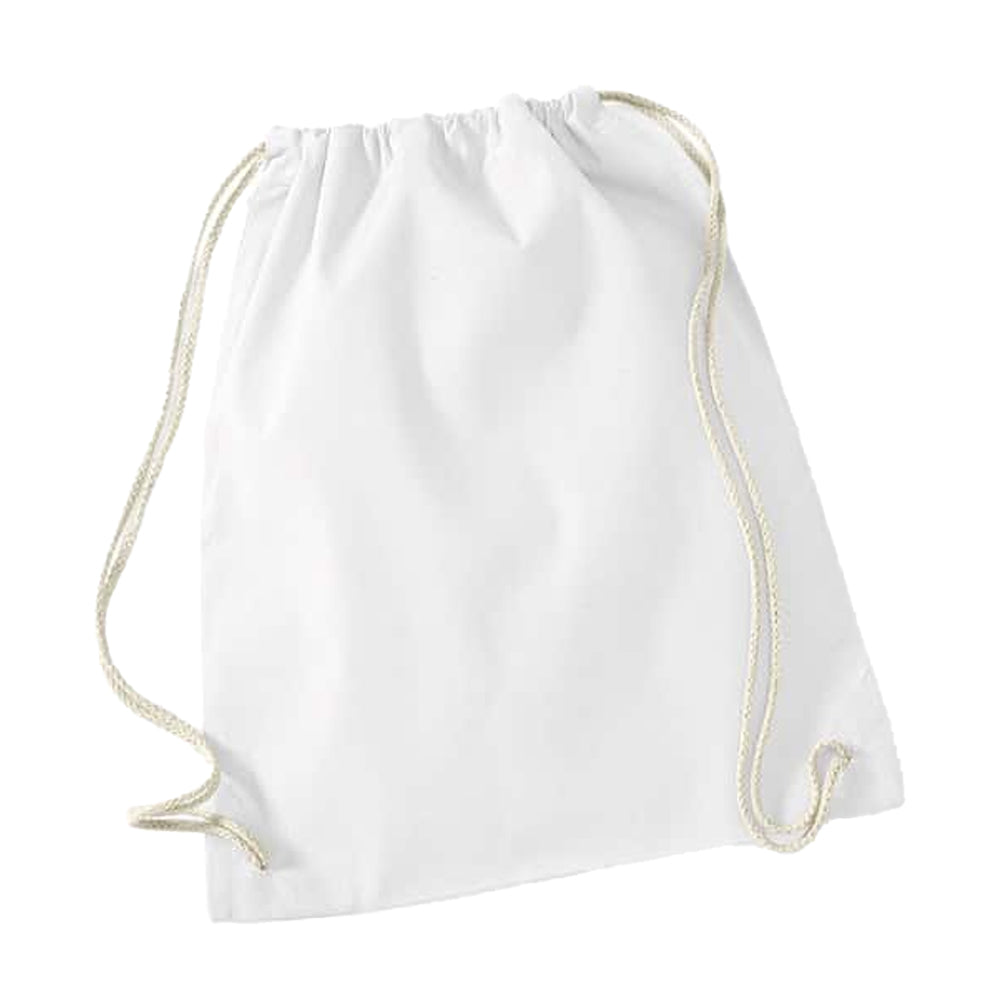 White-Natural - Back - Nutshell Drawstring Gymsac