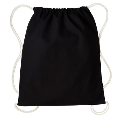 Black-Natural - Front - Nutshell Drawstring Gymsac