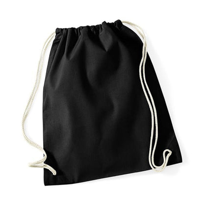 Black-Natural - Back - Nutshell Drawstring Gymsac