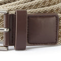 Khaki - Back - Asquith & Fox Mens Vintage Wash Canvas Belt