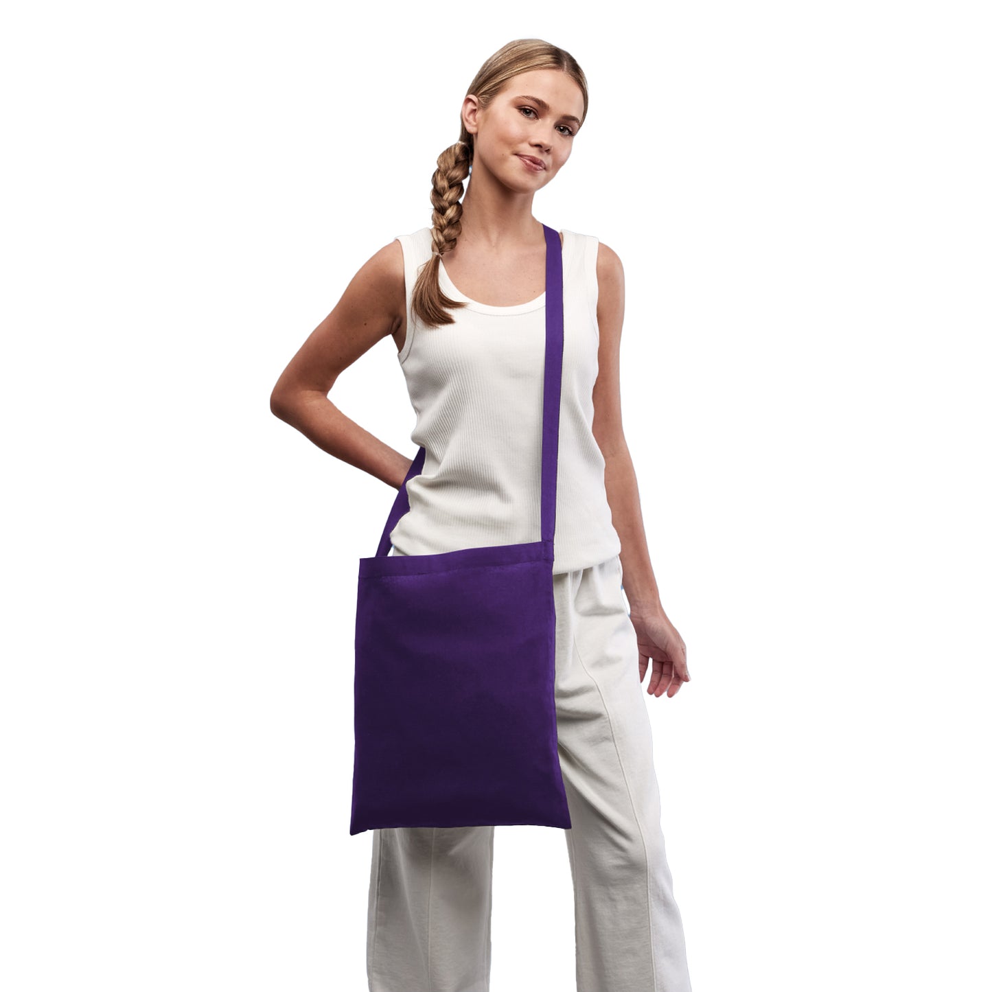 Purple - Back - Nutshell One-Handle Bag