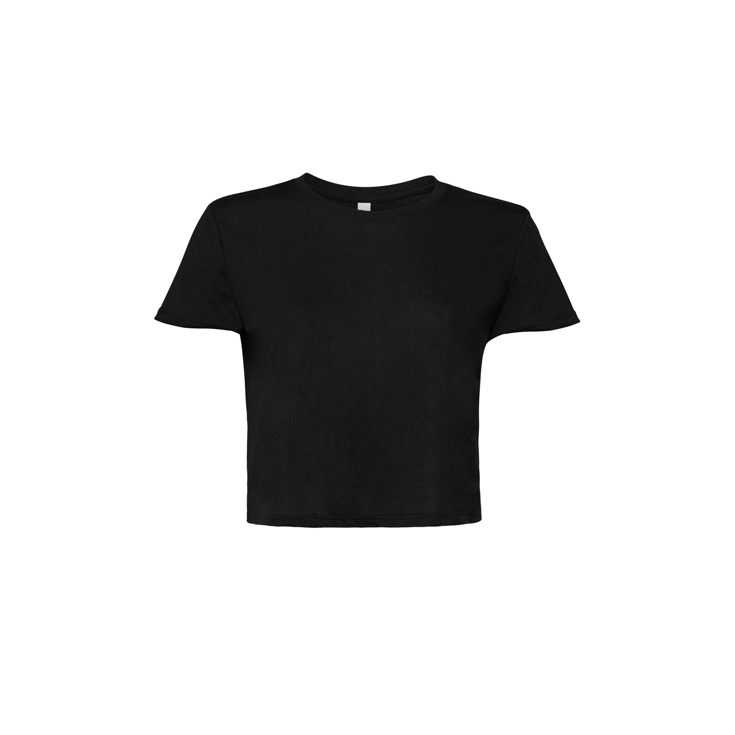 Black - Front - Bella + Canvas Womens Flowy Cropped Tee