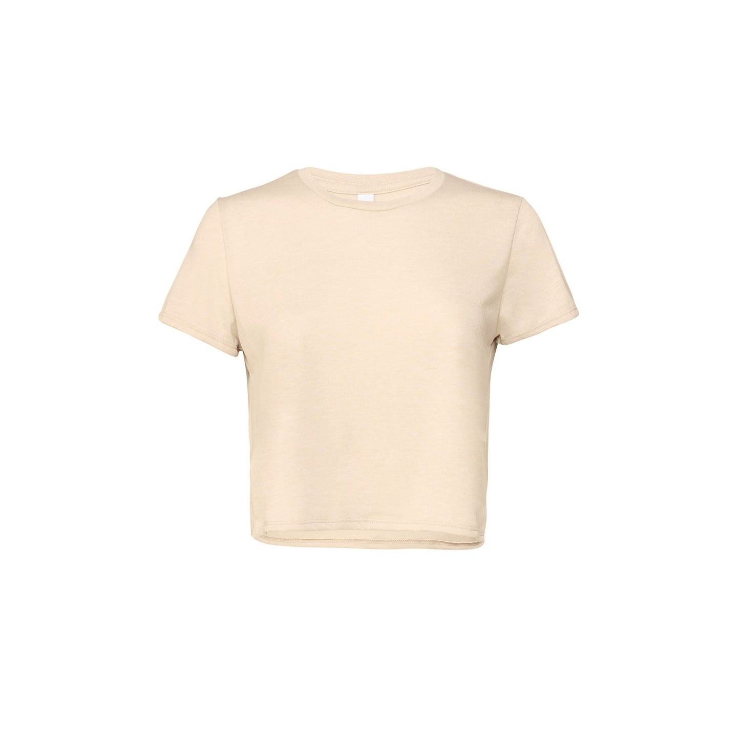 Heather Dust - Front - Bella + Canvas Womens Flowy Cropped Tee