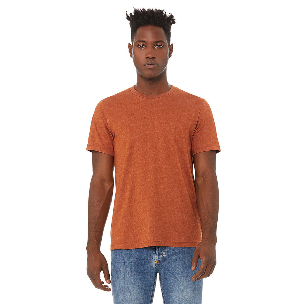 Heather Autumn - Back - Bella + Canvas Adults Unisex Heather Cvc Short Sleeve T-Shirt