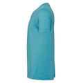 Heather Aqua - Side - Bella + Canvas Adults Unisex Heather Cvc Short Sleeve T-Shirt