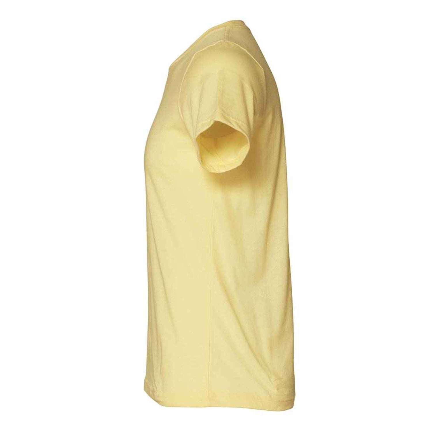 French Vanilla Heather - Side - Bella + Canvas Adults Unisex Heather Cvc Short Sleeve T-Shirt