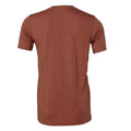 Heather Clay - Back - Bella + Canvas Adults Unisex Heather Cvc Short Sleeve T-Shirt