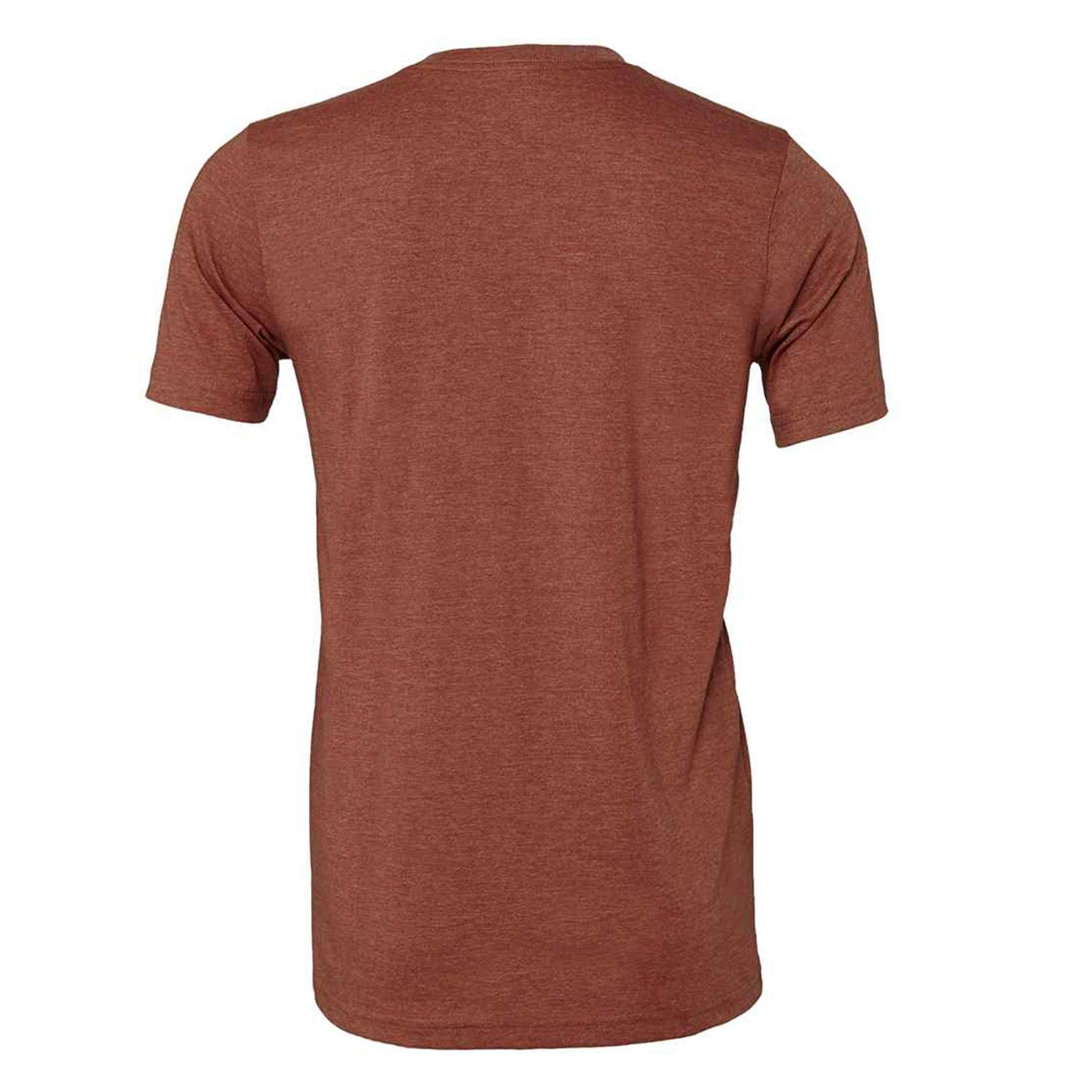 Heather Clay - Back - Bella + Canvas Adults Unisex Heather Cvc Short Sleeve T-Shirt