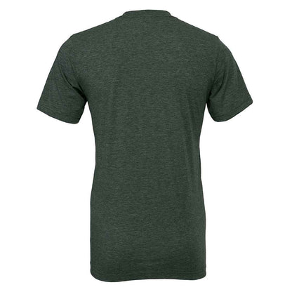 Heather Forest - Back - Bella + Canvas Adults Unisex Heather Cvc Short Sleeve T-Shirt