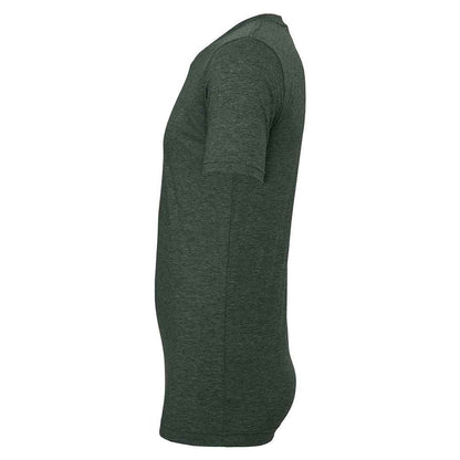 Heather Forest - Side - Bella + Canvas Adults Unisex Heather Cvc Short Sleeve T-Shirt