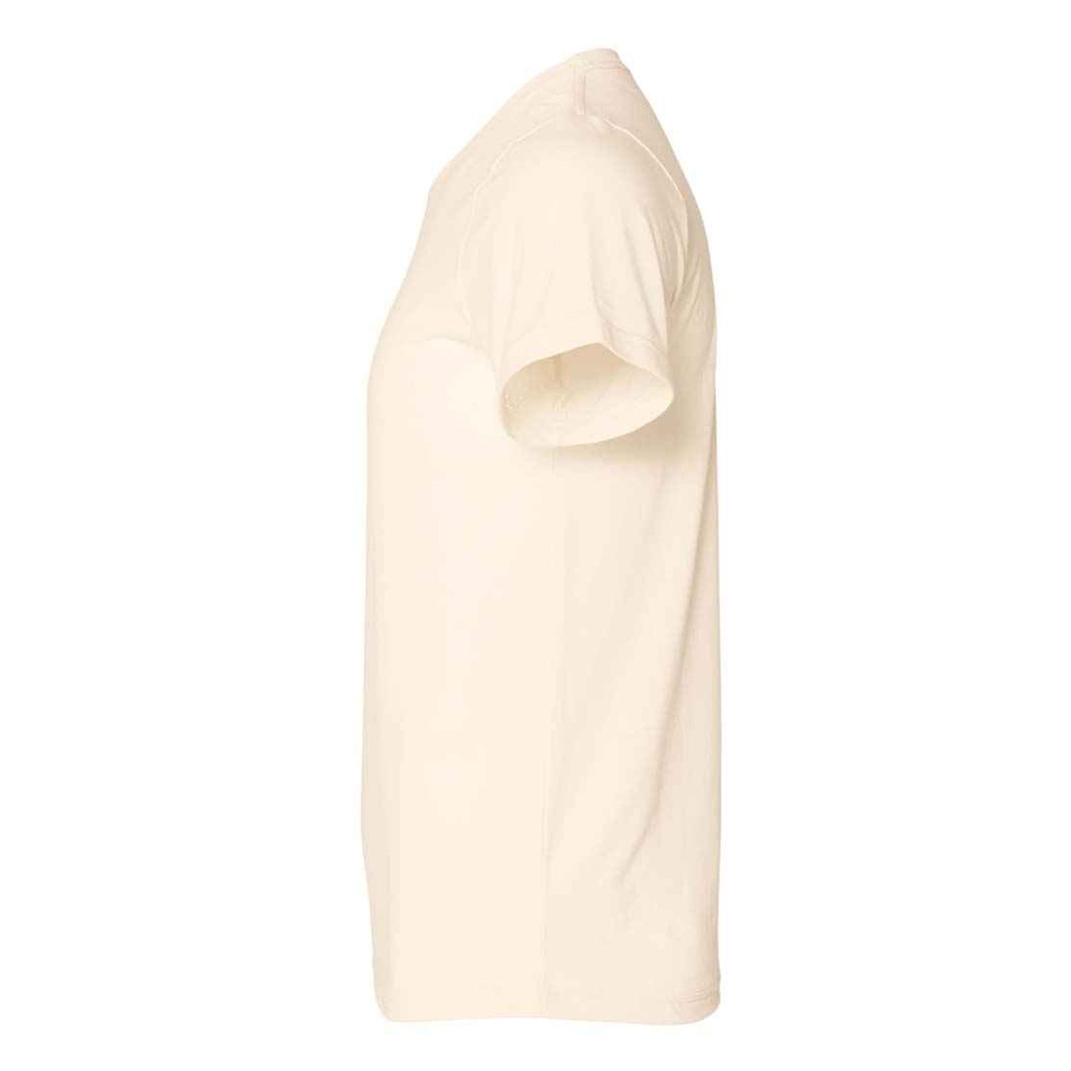 Heather Natural - Side - Bella + Canvas Adults Unisex Heather Cvc Short Sleeve T-Shirt