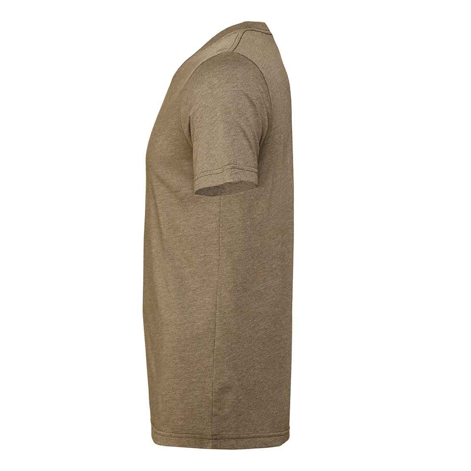 Heather Olive - Side - Bella + Canvas Adults Unisex Heather Cvc Short Sleeve T-Shirt