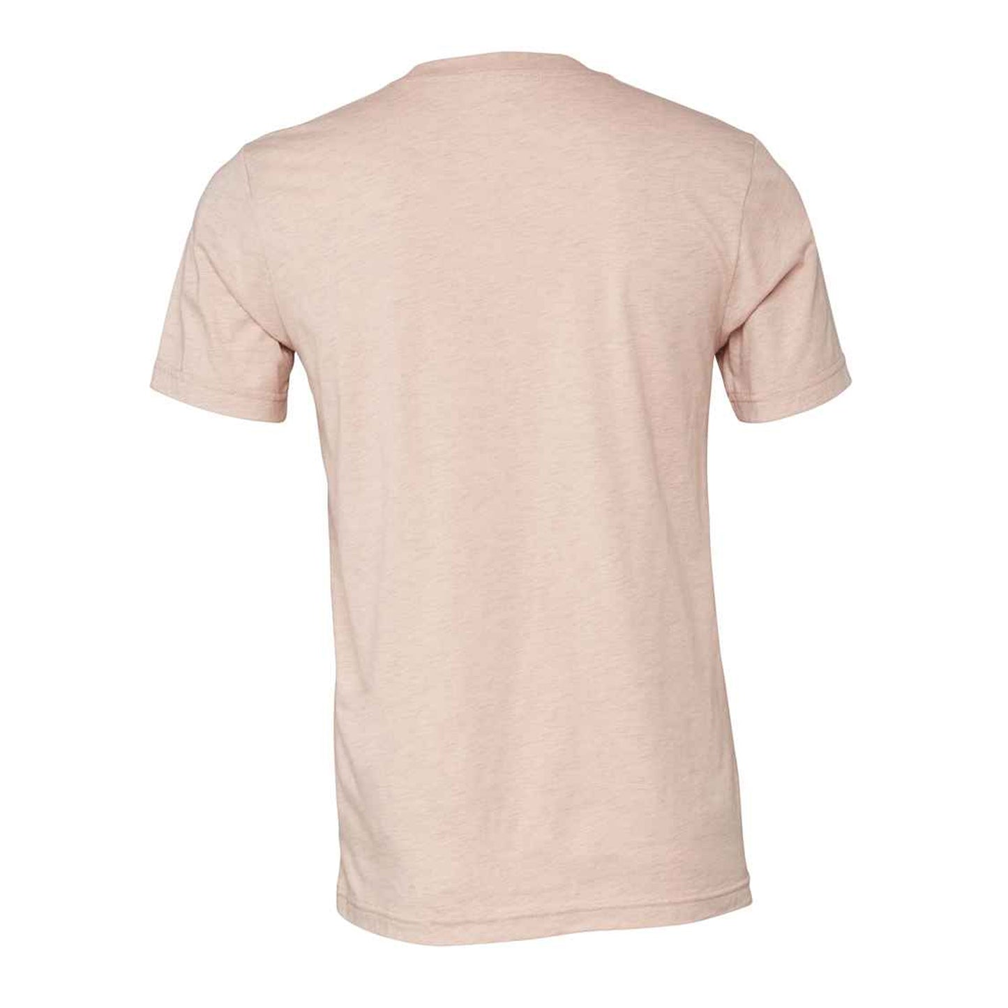 Prism Peach Heather - Back - Bella + Canvas Adults Unisex Heather Cvc Short Sleeve T-Shirt