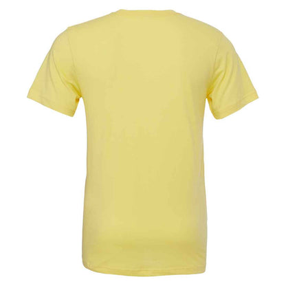 Heather Yellow Gold - Back - Bella + Canvas Adults Unisex Heather Cvc Short Sleeve T-Shirt