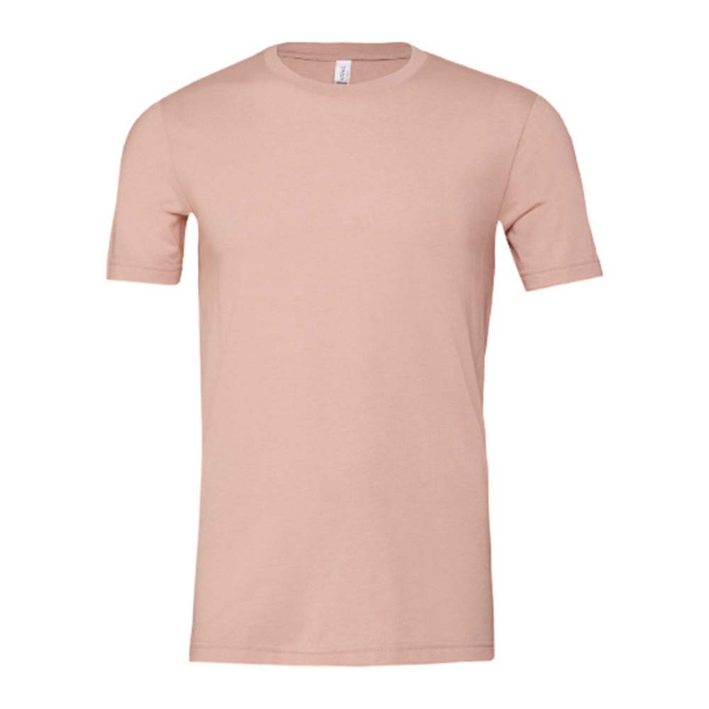Dusty Pink Heather - Front - Bella + Canvas Adults Unisex Heather Cvc Short Sleeve T-Shirt