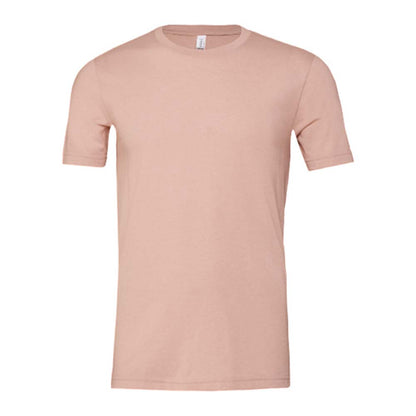 Dusty Pink Heather - Front - Bella + Canvas Adults Unisex Heather Cvc Short Sleeve T-Shirt