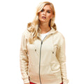 Natural - Side - Asquith & Fox Womens-Ladies Zip-Through Organic Hoodie