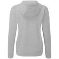 Heather Grey - Back - Asquith & Fox Womens-Ladies Zip-Through Organic Hoodie