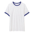 White-Vintage Royal - Front - Alternative Apparel Mens 50-50 Vintage Jersey Ringer T-Shirt