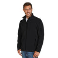 Black - Back - Kariban Mens Contemporary Softshell 3 Layer Performance Jacket