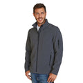 Titanium - Back - Kariban Mens Contemporary Softshell 3 Layer Performance Jacket