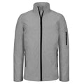 Marl Grey - Front - Kariban Mens Contemporary Softshell 3 Layer Performance Jacket