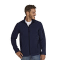 Navy - Back - Kariban Mens Contemporary Softshell 3 Layer Performance Jacket