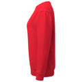 Cherry Red - Side - Asquith & Fox Womens-Ladies Organic Crew Neck Sweatshirt