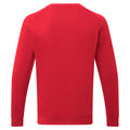 Cherry Red - Back - Asquith & Fox Mens Organic Crew Neck Sweatshirt