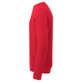 Cherry Red - Side - Asquith & Fox Mens Organic Crew Neck Sweatshirt