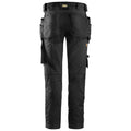Black - Back - Snickers Mens All Round Work Holster Pocket Stretch Trousers