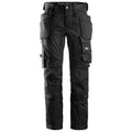 Black - Front - Snickers Mens All Round Work Holster Pocket Stretch Trousers