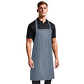 Dark Grey - Back - Premier Waterproof Bib Apron