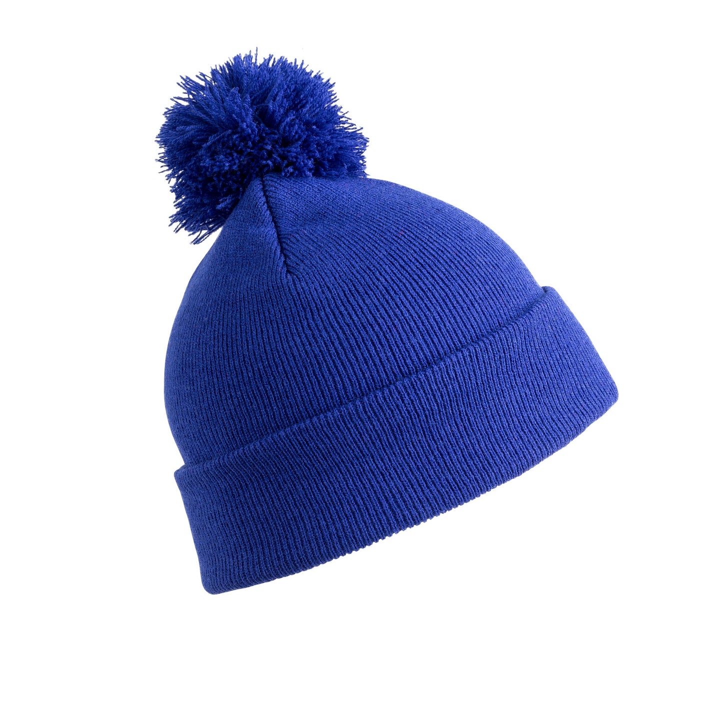 Royal - Front - Result Winter Essentials Mens Pom Pom Beanie