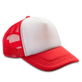 Red-White - Front - Result Headwear Mens Core Detroit 1-2 Mesh Truckers Cap