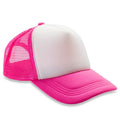 Super pink-White - Front - Result Headwear Mens Core Detroit 1-2 Mesh Truckers Cap