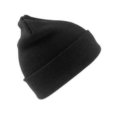 Black - Front - Result Winter Essentials Mens Woolly Ski Hat