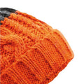 Orange-Graphite Grey - Back - Beechfield Unisex Adults Apres Cuffed Beanie