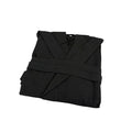 Black - Front - A&R Towels Womens-Ladies Waffle Hooded Bathrobe