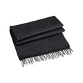 Charcoal - Front - Beechfield Unisex Classic Woven Oversized Scarf